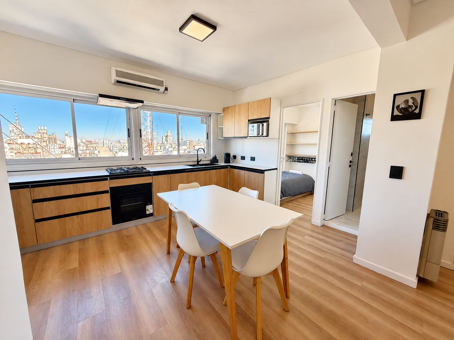 Av. Corrientes apartment kitchen and dining area